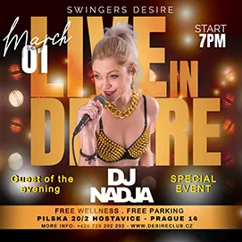 LIVE IN DESIRE "Speciál s hostem večera - DJNadja"