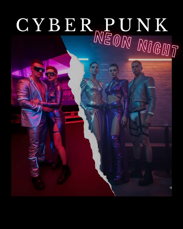 ⚡✨CYBERPUNK FUTURAMA – NEON NIGHT✨⚡